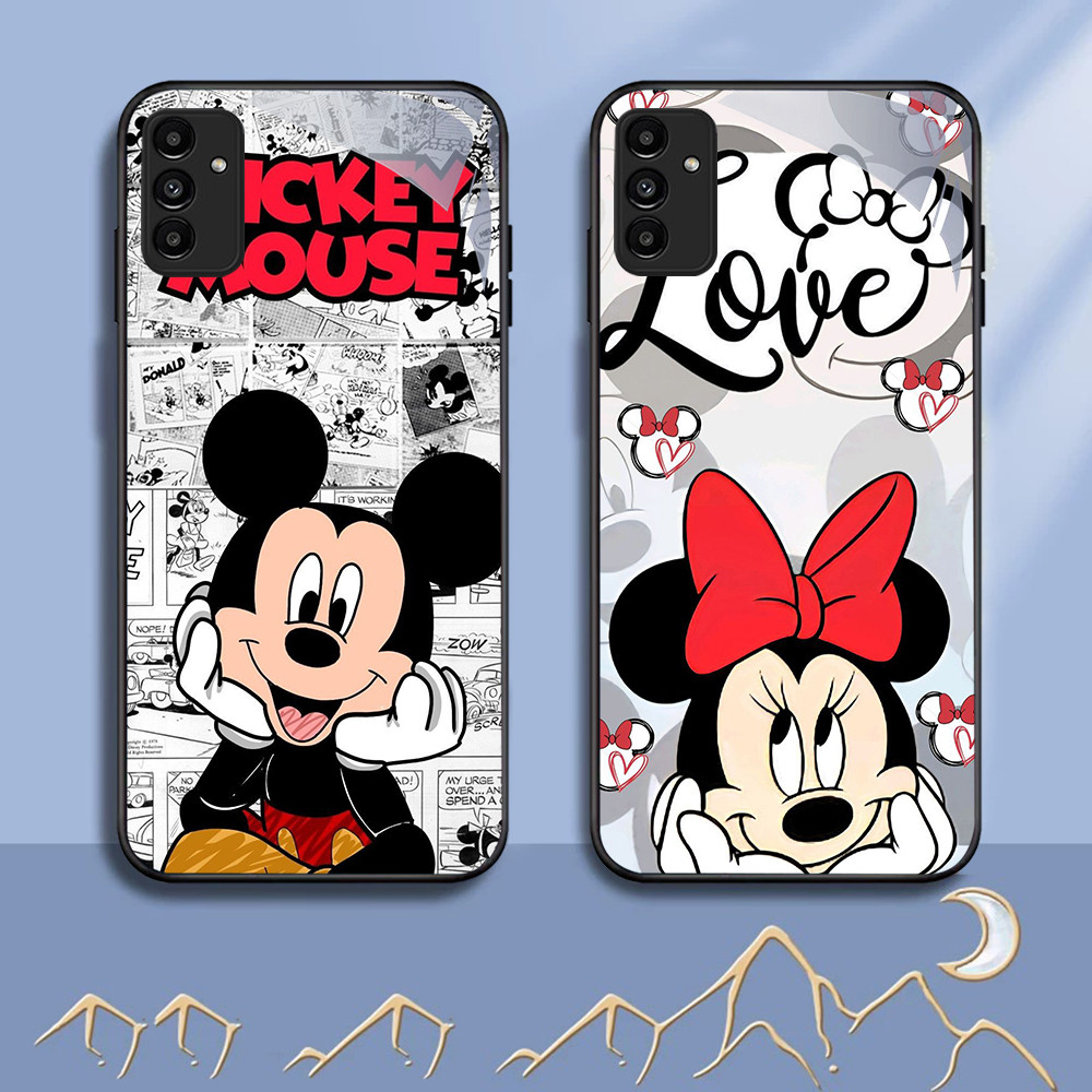 NC-57 Mickey Mouse Glass สําหรับ Samsung A05S A35 A55 A24 A14 A15 A04S A34 A25 M15 A54 S21 FE Plus U