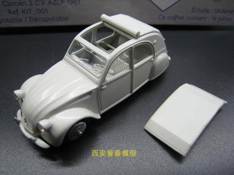 Minialuxe Swarovski 1/43 CITROEN 2CV AZLP 1961 CITROEN ประกอบรถรุ่น