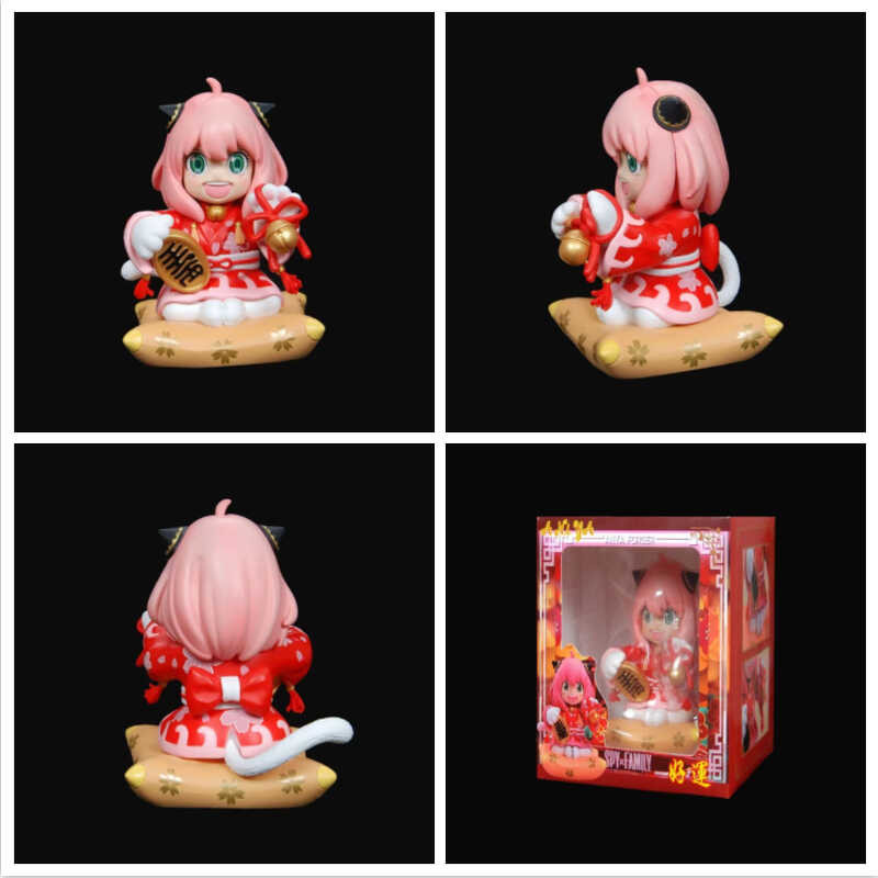 Spy Play House WAWA Arnia Lucky Cat Arnia อะนิเมะรูปเดสก์ท็อปตกแต่งตุ๊กตา