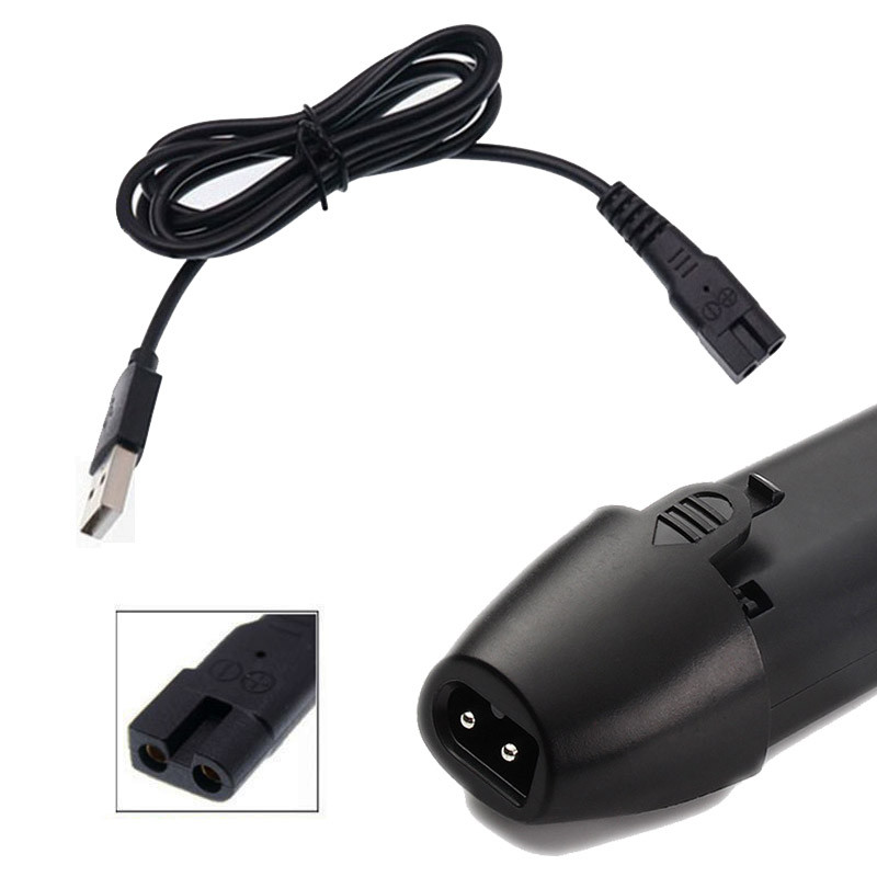 สายชาร์จ USB สากลสําหรับปัตตาเลี่ยนตัดผมไฟฟ้าเครื่องโกนหนวดเครื่องชาร์จสาย USB 3.7V-5V