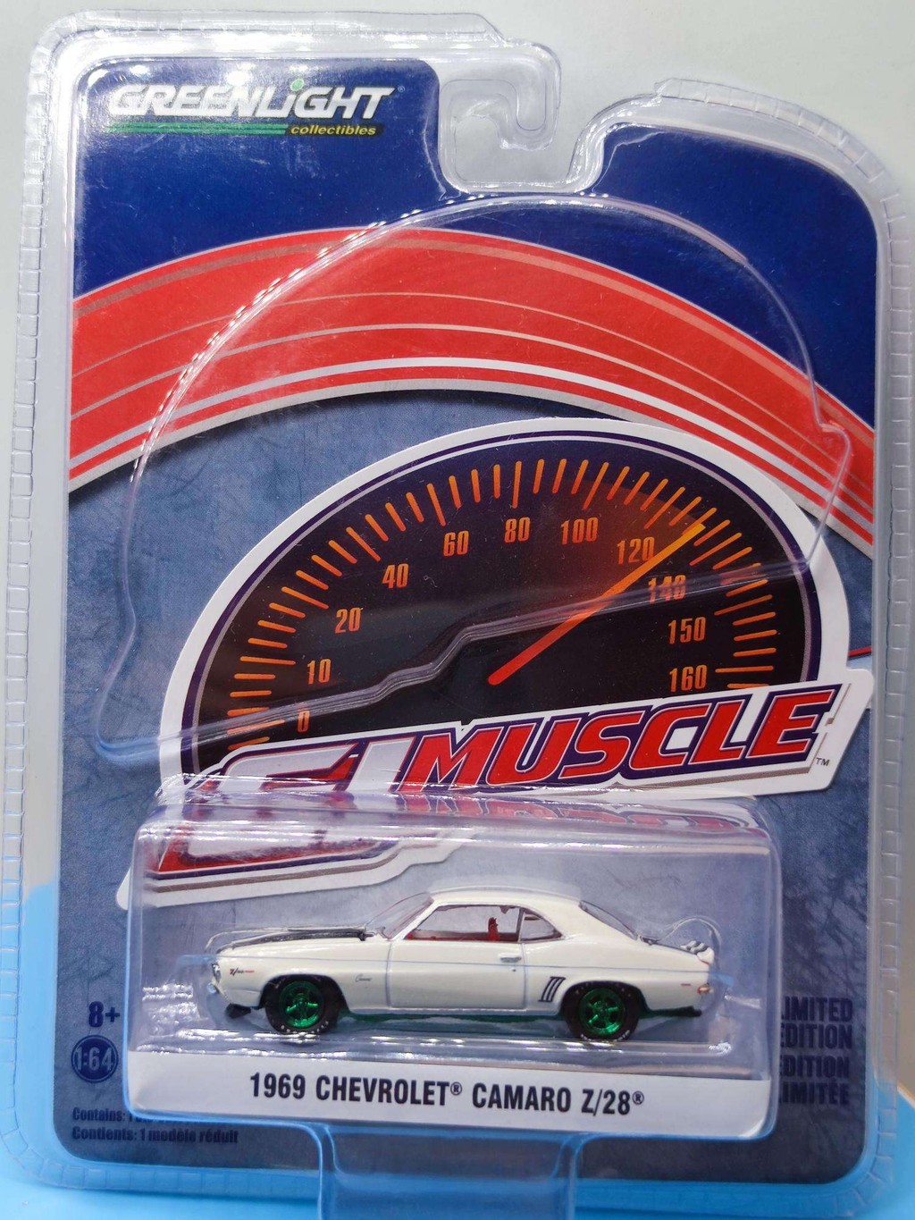 GreenLight GreenLight 1: 64 1969 CHEVROLET CAMARO Z/28 เวอร์ชั่นสีเขียว