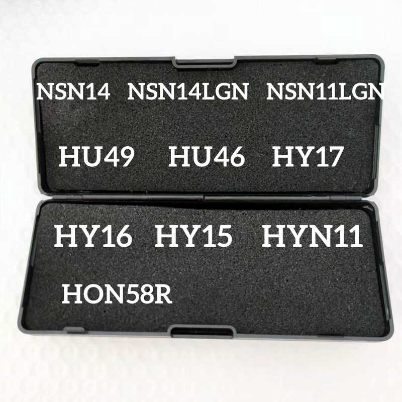 ➧ Lishi เครื่องมือ In1 2ชิ้น Nsn14 Nsn14lgn Nsn11lgn Hu49 Hu46 Hy17 Hy16 Hy15 Hy
