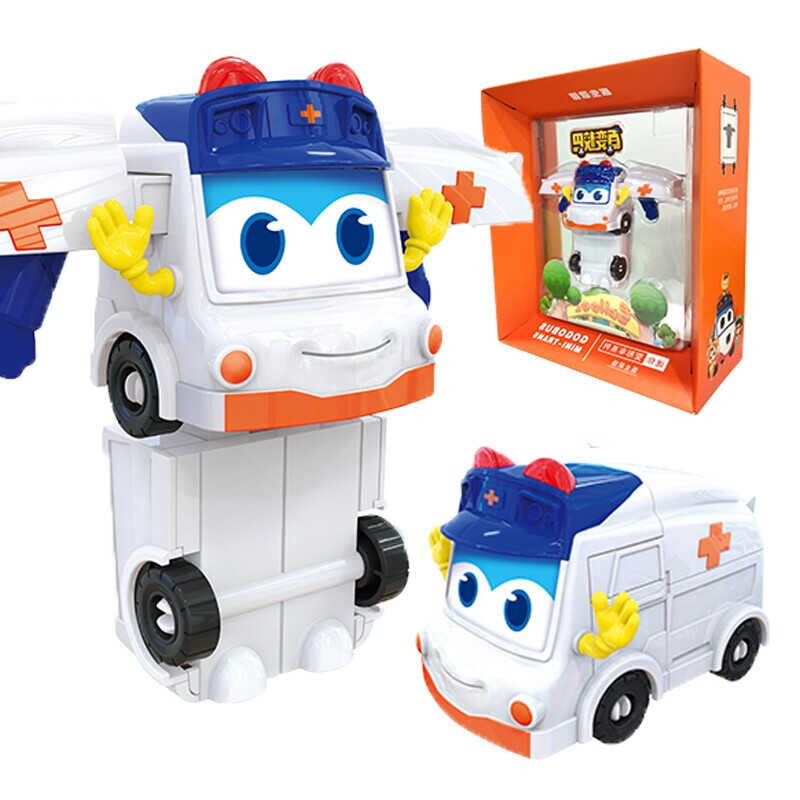 ➧ มินิ GGBOND Gogo รถบัสเปลี่ยนตำรวจ / นักผจญเพลิงของเล่