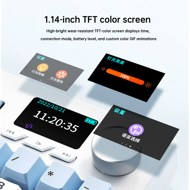 V3 คีย์บอร์ดกลไกเล่นเกม Ak35I azz คีย์104 USB แบบมีสาย2.4G 5.1ไร