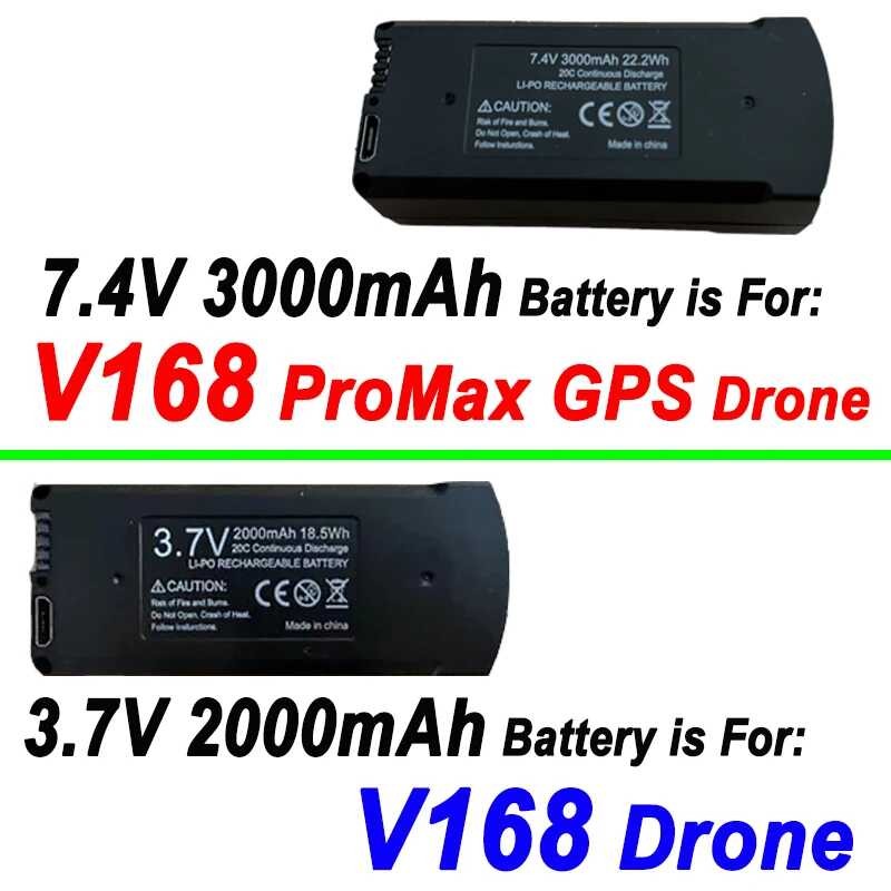 ต้นฉบับ Afb Pro Max GPS แบตเตอรี่ 7.4V 3000Mah Dron 3.7V 2000Mah สำหรับ