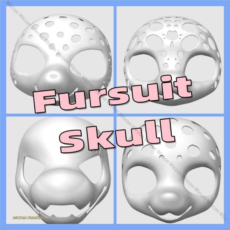 Kemono Western d Kig Fur Coat Mask กะโหลกศีรษะขนสัตว์ Kig สัตว์น่ารั