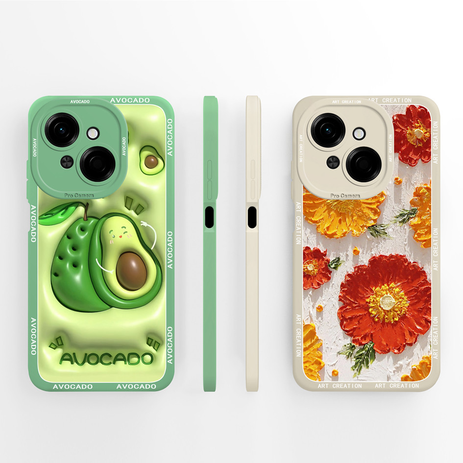 สําหรับ Tecno Spark Go 1 2025 ปลอก Pretty Avocado กันกระแทกปกหลังสําหรับ TecnoSpark Go 1 SparkGo1 2025 กันชน Capa