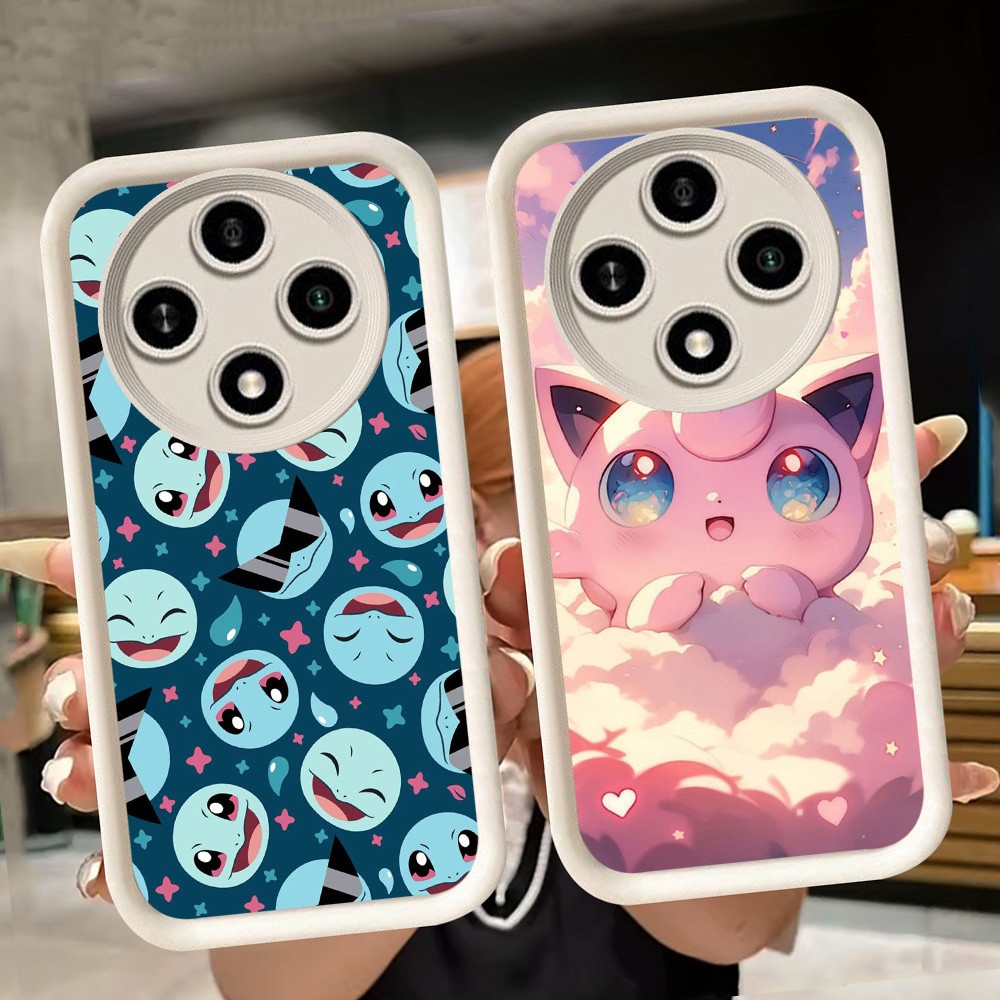 ปลอกอ่อนสําหรับ Xiaomi Redmi 14C POCO C61 C75 A3 A3X X3 NFC X7 Pro 5G สีขาว Q74 Pokemon