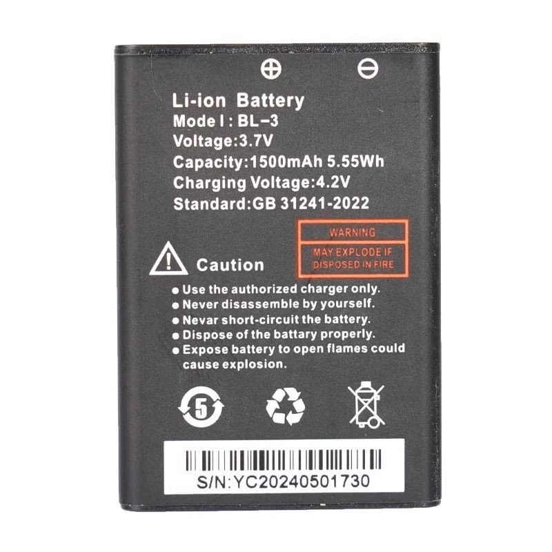 Baofeng UV-3R Intercom แบตเตอรี่ BL-3 บอร์ดไฟฟ้า Baofeng BF-T7/C50/R5/Linglite และรุ่นที่มีน้ำหนักเ