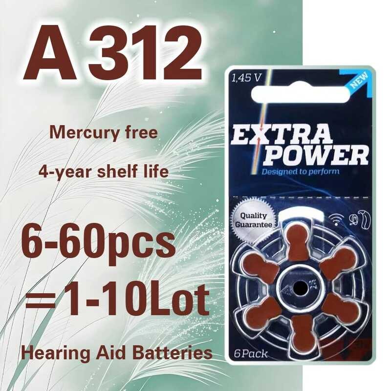 แบตเตอรี่ Rayovac Performance Aid ขนาด 1.45V 312 312A A312 PR41 ซิงค์แอร์ สำหรับ BTE CIC จำนวน 6-60 
