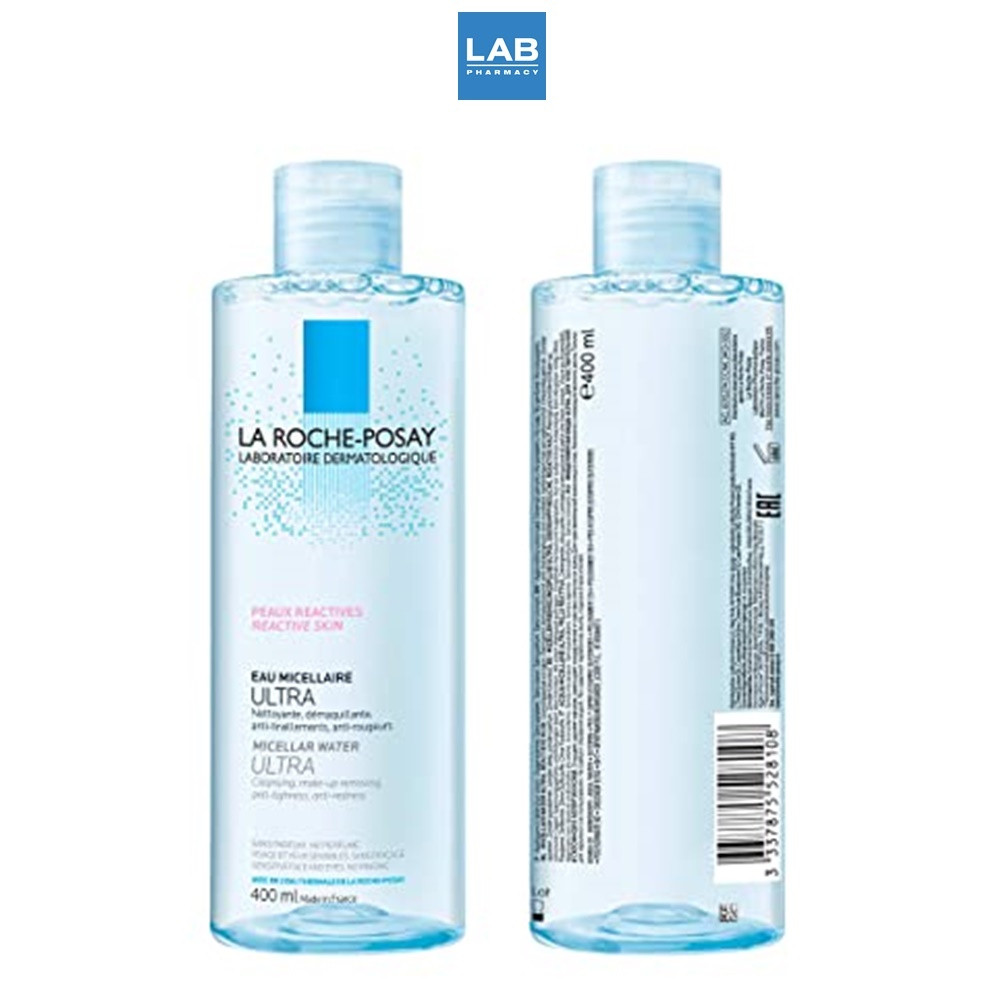 LA ROCHE-POSAY Micellar Water Ultra Reactive Skin 400 ml. - เช็ดเครื่องสำอาง สำหรับผิวแห้งมาก ไวต่อ