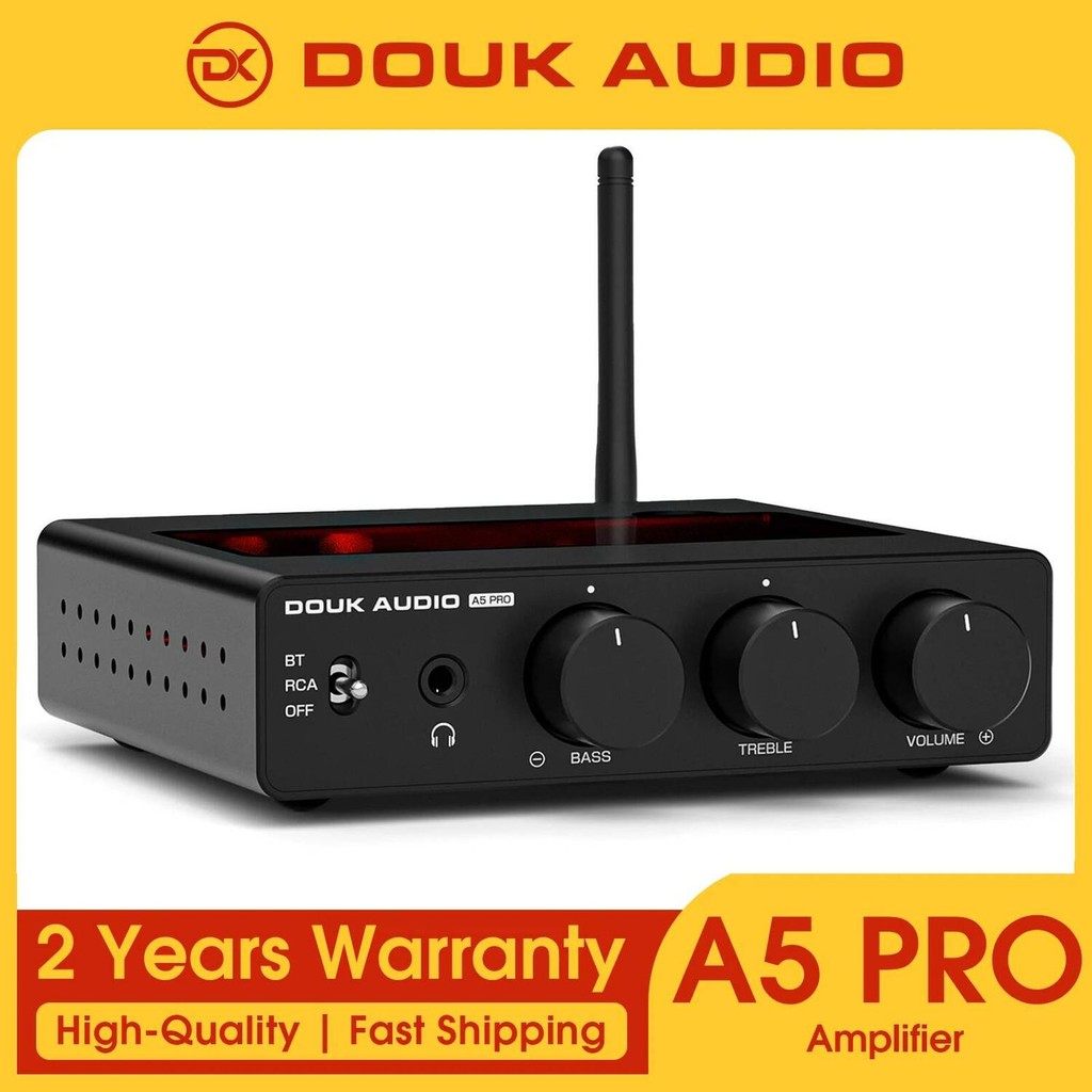 Douk Audio A5 PRO TPA3255 ตัวรับสัญญาณบลูทูธเครื่องขยายเสียงดิจิตอล HiFi Class D Amp เครื่องขยายเสีย