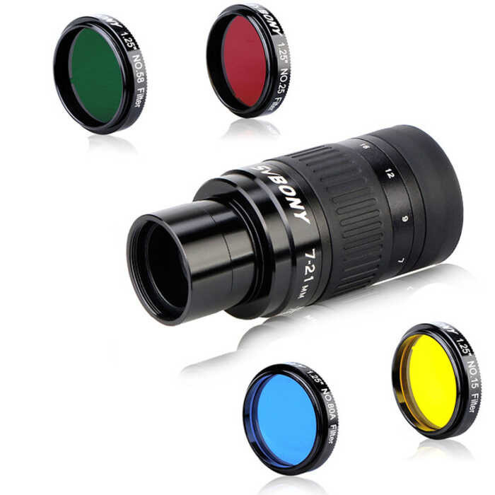 ❤ SVBONY Sv135 Telescope Eyepiece Zoom 7 To 21Mm 1.25 Inch Fully Multi Coated With Sv136/Sv137