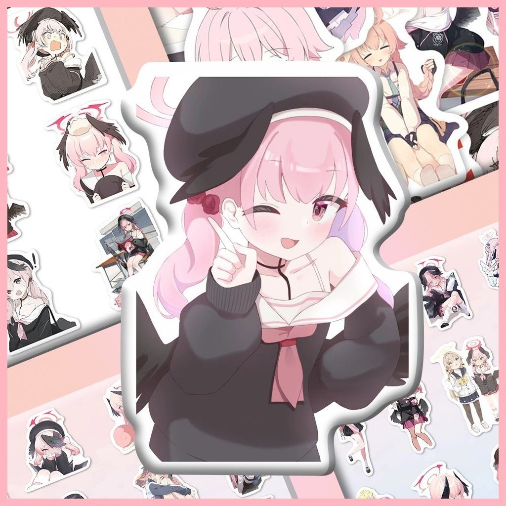 [GUYN] สติ๊กเกอร์ Blue Archive (56 แผ่น) Shimoe Koharu Two-Dimensional Blue Archive Shimoe Koharu อุ