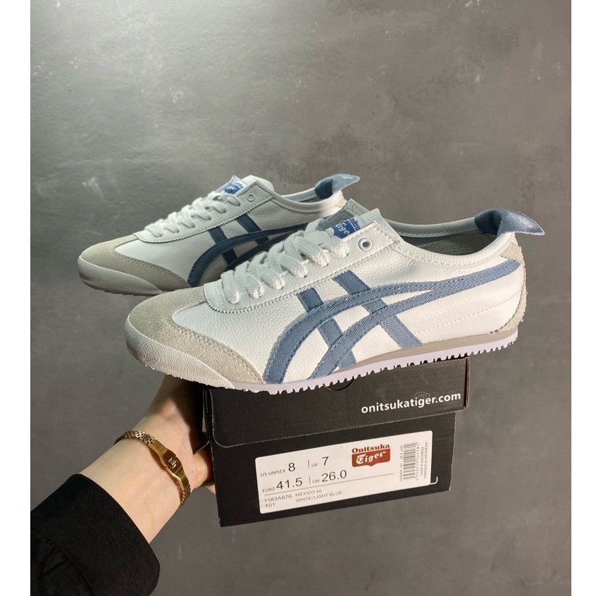 มาใหม่ []Onitsuka Tiger (Onitsuka Tiger lambskin) เม็กซิโก66รองเท้าผู้ชายรองเท้าผู้หญิงรองเท้ากีฬารอ