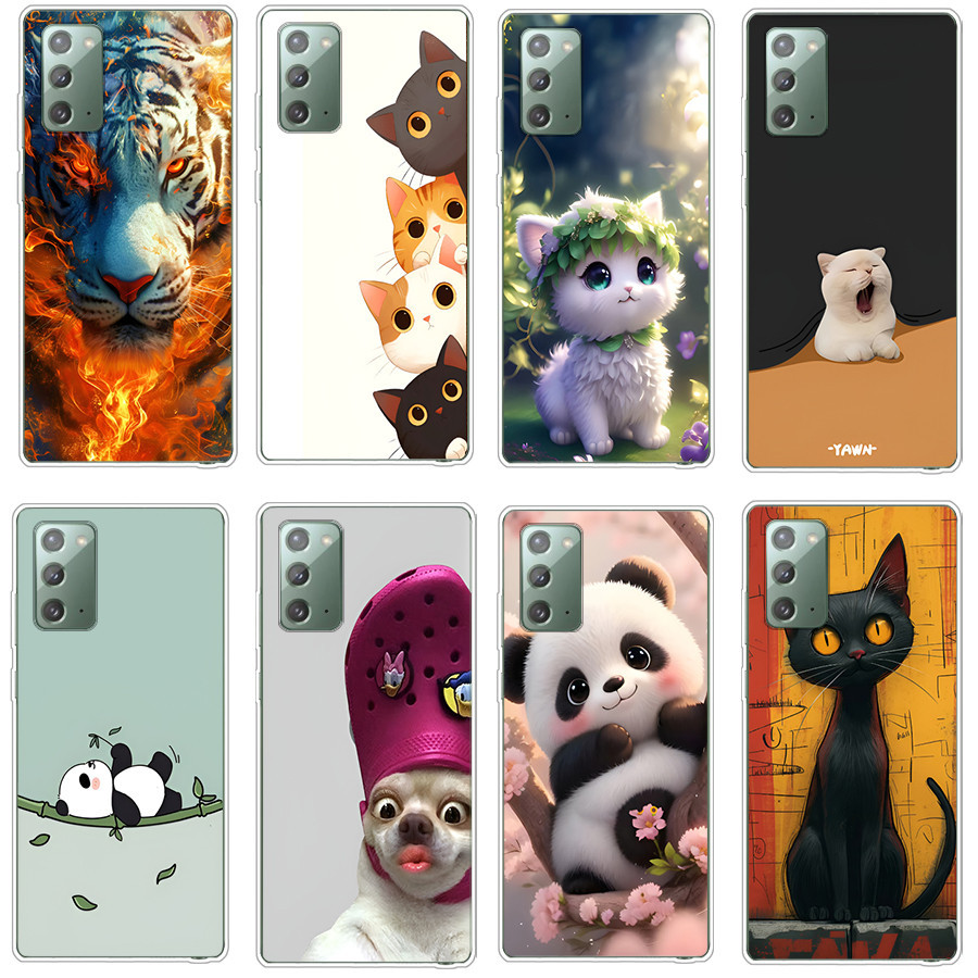 ปลอกสําหรับ Samsung galaxy note 20 ultra Soft Case TPU พิมพ์ฝาครอบโทรศัพท์