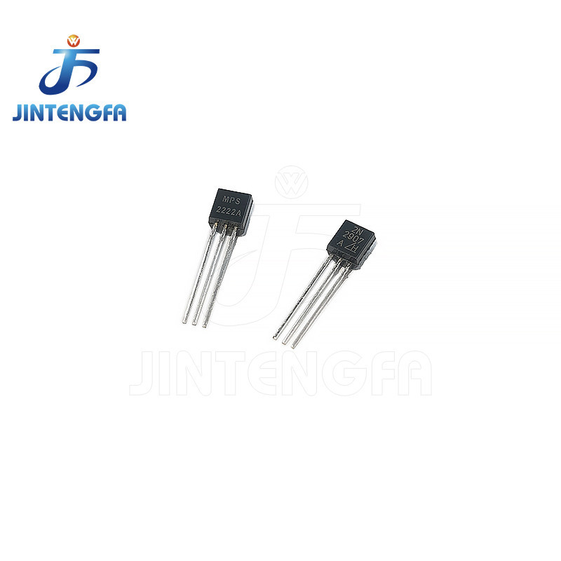 25 ชิ้น/ล็อต 2N2222A 2N2907A TO92 ทรานซิสเตอร์ในสาย NPN PNP จุดใหม่ triode MPS2222A 2222A 2907 2N22 TO-92