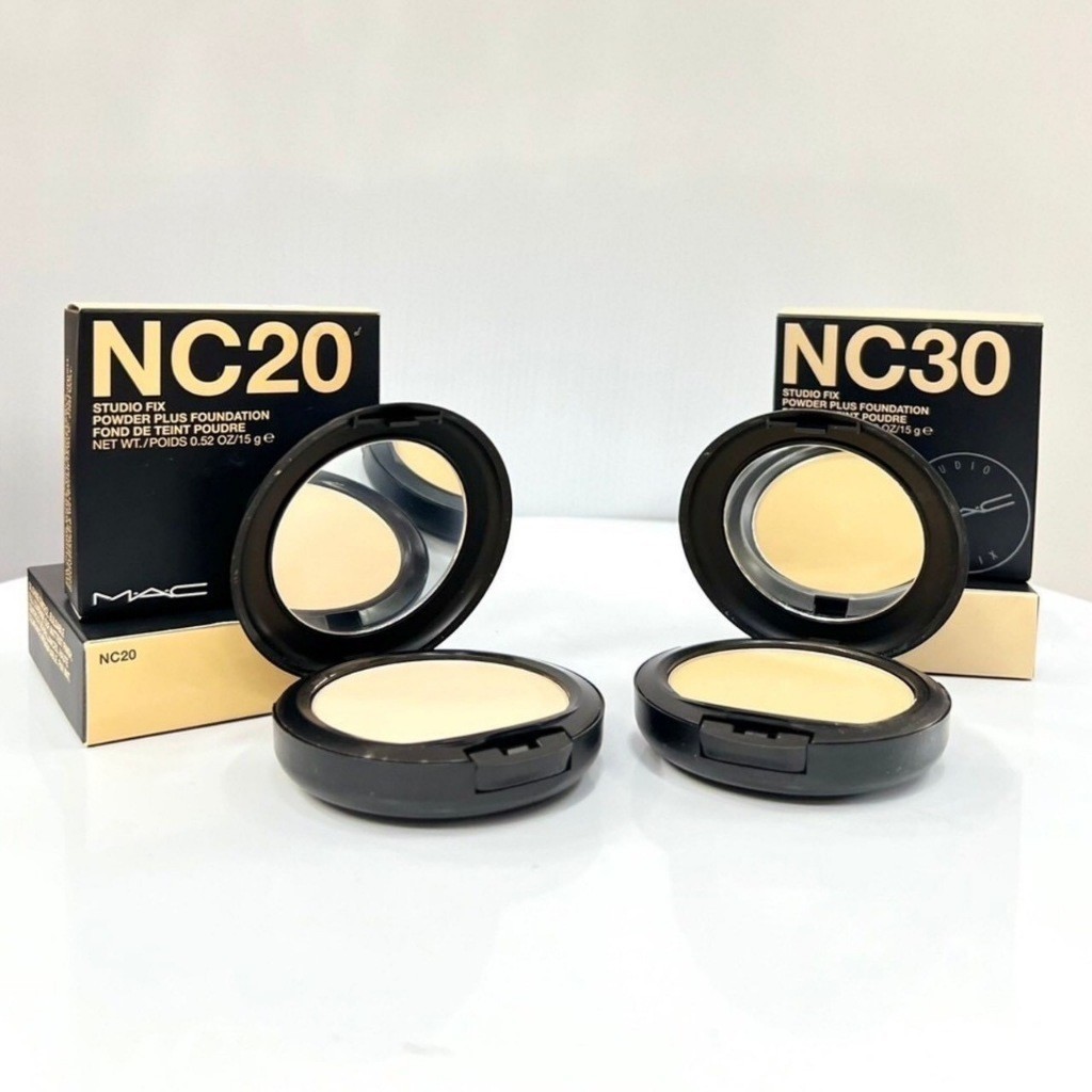 ฟิกเกอร์ ,แป้งผสมรองพื้น MAC Studio Fix Powder Plus Foundation 15g #NC20 #NC30