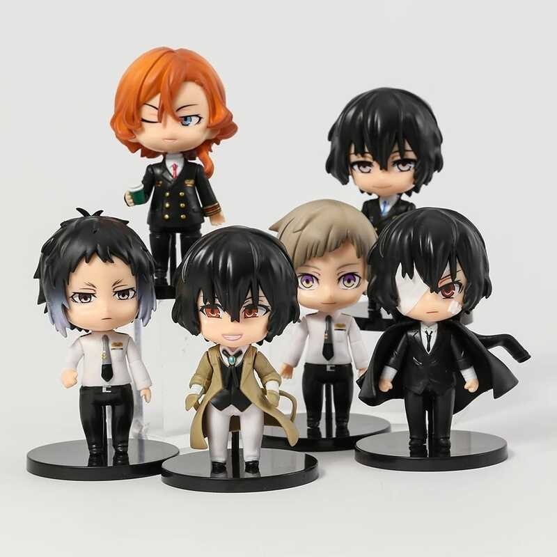 ➧ 6 ชิ้น / ชุดสุนัขจรจัด Bungo Nakima Atsushi Dasai Osamu Nakahara Chuuya Ara