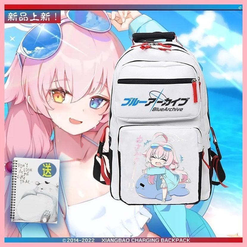 กระเป๋าเป้สะพายหลังกระเป๋านักเรียน Blue Archive Takanashi Hoshino Sunaokami Shiroko Sorasaki Hina I