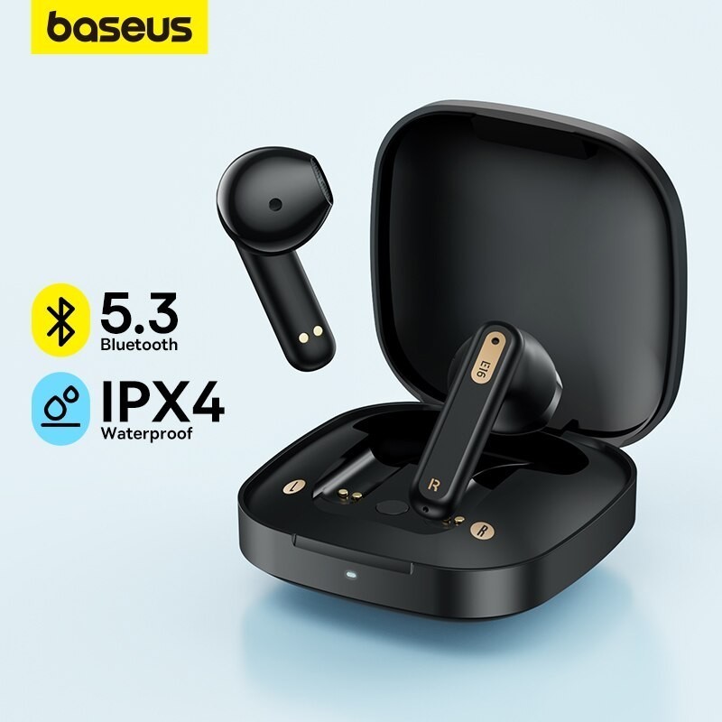 Baseus Bowie E16 หูฟังไร้สายบลูทูธ 5.3 30H IPX4 กันน้ํา ใช้งานได้นาน