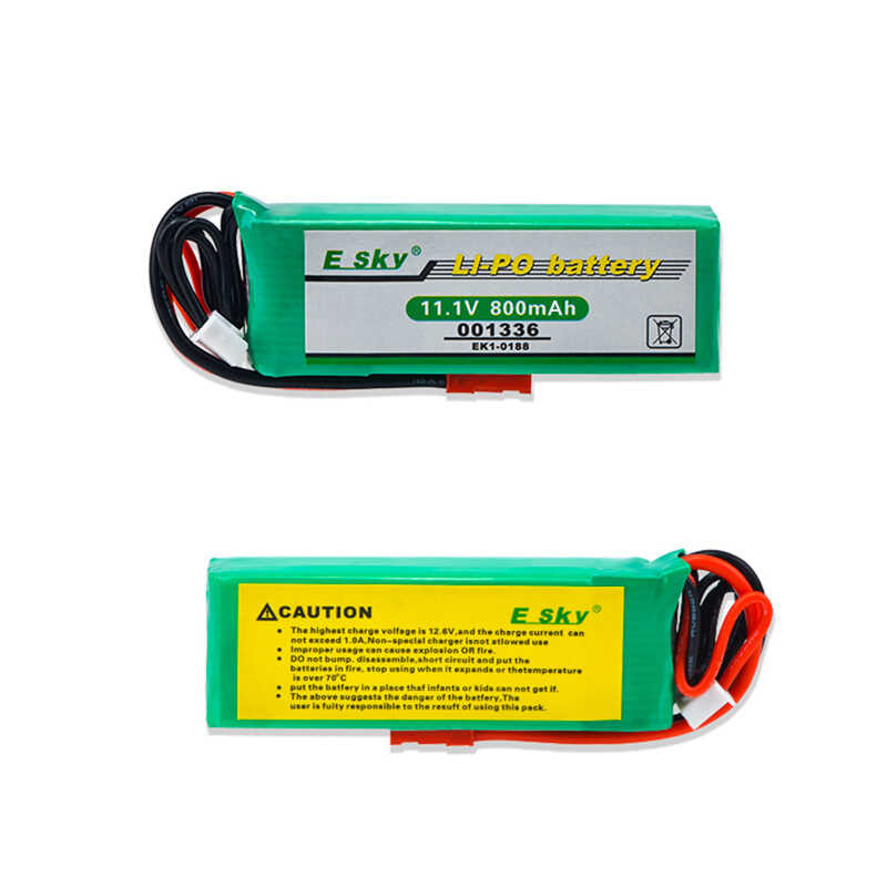 Δ 1-5 ชิ้น 11.1V 800Mah แบตเตอรี่ลิเธียมไอออนสำหรับ Esky Ek1-018