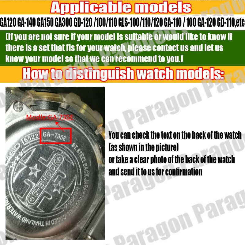 Resin Red Strap Case With Tools For Ga-110 Ga100 Gd-120 Gd100 Gls-100/110/120 Silicone Rubber Watch