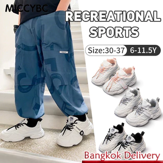 【Bangkok Delivery】รองเท้ากีฬาผ้าใบสำหรับเด็ก 6-12 ปี กรุงเทพ สบายๆ ไม่ลื่น ใช้งานได้นาน