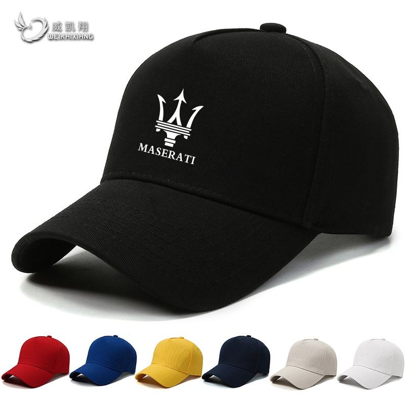 Maserati Car Racing F1 หัวรถจักร Lottery Lottery Hood ชุดเบสบอลผู้ชายและผู้หญิง Casual Sun หมวกที่กํ