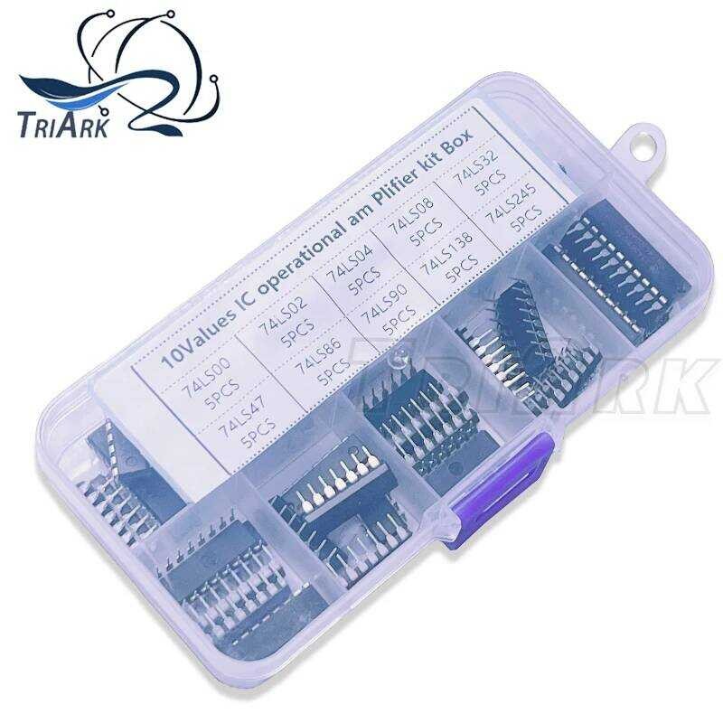 DIP ชุดวงจรรวม IC 50 ชิ้น/ชุด ชุดรวม 74LS00 74LS02 74LS04 74LS08 74LS32 74LS47 74LS86 74LS90 74LS138