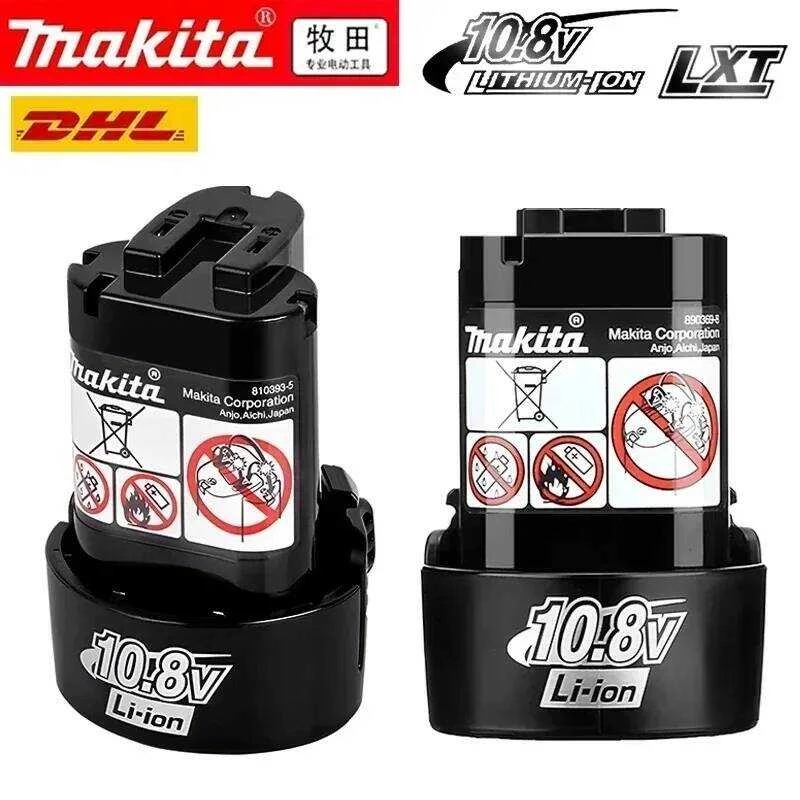 แบตเตอรี่แท้ 100% ชาร์จใหม่ได้ แบตเตอรี่ทดแทน 10.8v 12v BL1013 BL1020 BL1030 TD090D DF030D Makita p