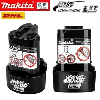 แบตเตอรี่แท้ 100% ชาร์จใหม่ได้ แบตเตอรี่ทดแทน 10.8v 12v BL1013 BL1020 BL1030 TD090D DF030D Makita p