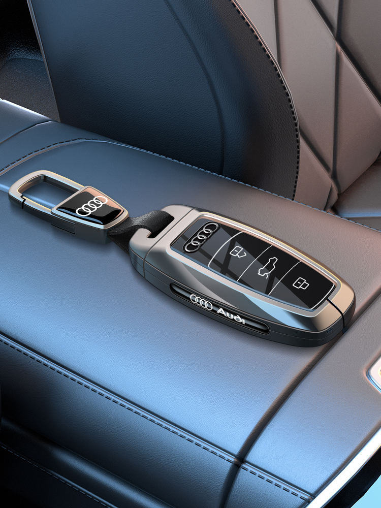 เหมาะสําหรับ Audi A6l ฝาครอบกุญแจ A3l/q7 ความรู้สึกระดับไฮเอนด์ A8l/q4etron/q8/a7 รถ S8/s7 ผู้ชาย