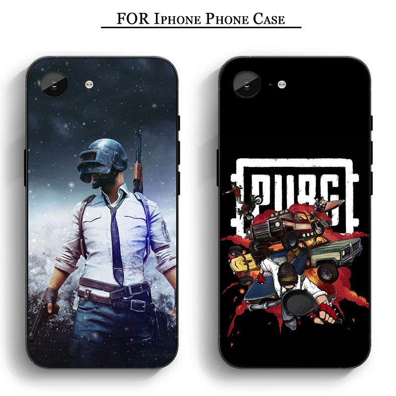 LH225 PUBG เกม iPhone 11 12 Pro Max Mini 6 7 8 Plus Plus 6S X XS Max XR SE Soft Case
