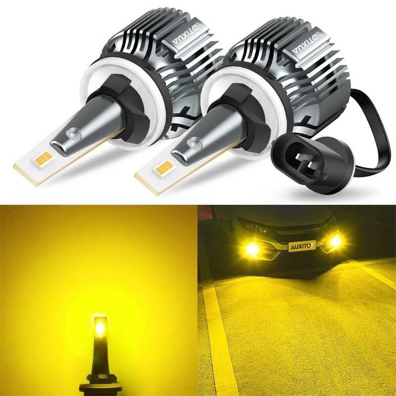 AUXITO ไฟตัดหมอก 880 H27 880หลอดไฟ Led 2ชิ้นสำหรับรถยนต์ไฟตัดห