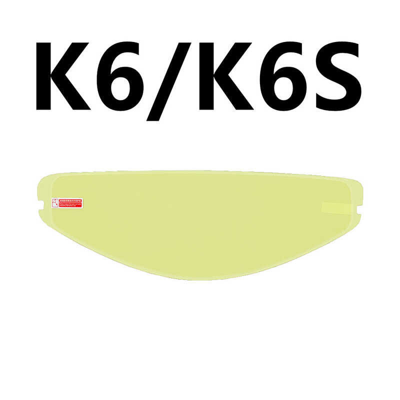 K6หมวกกันน็อคฟิล์มป้องกันฝ้าสำหรับ K6 Agv/K6s อะไหล่หมวก
