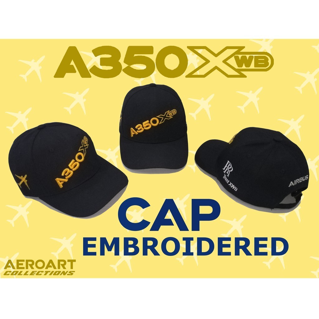 Cap Airbus A350 XWB หมวกปักเบสบอลหมวกปรับฟรีไซส์