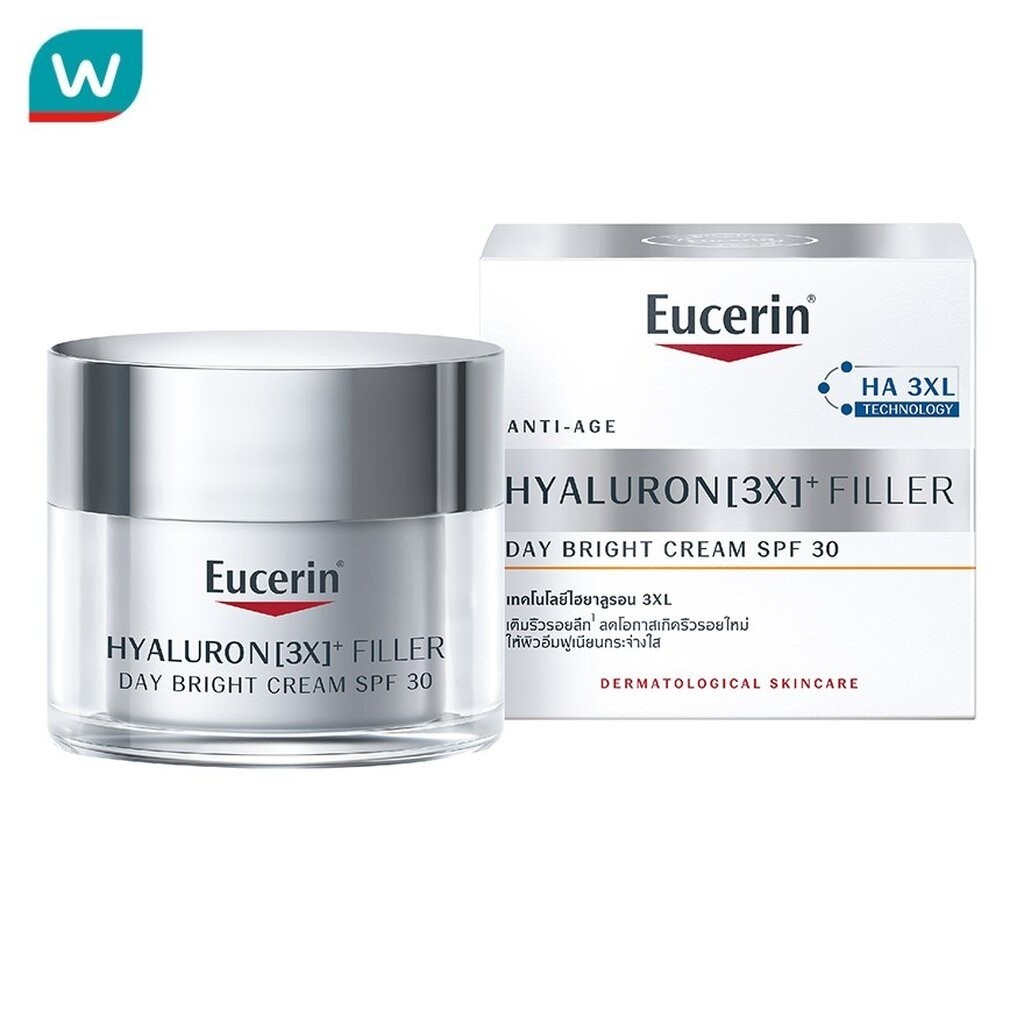 Eucerin ยูเซอริน ไฮยาลูรอน (3X) ฟิลเลอร์ เดย์ ไบรท์ SPF30 20 มล.