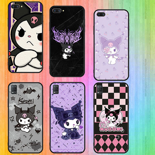 นุ่มสีดํา Vivo Y15S 15A 4G T1 5G Y75 5G V9 Y85 Y89 Y91C Y30 2020 Y50 2020 P2Kuromi เคสโทรศัพท์