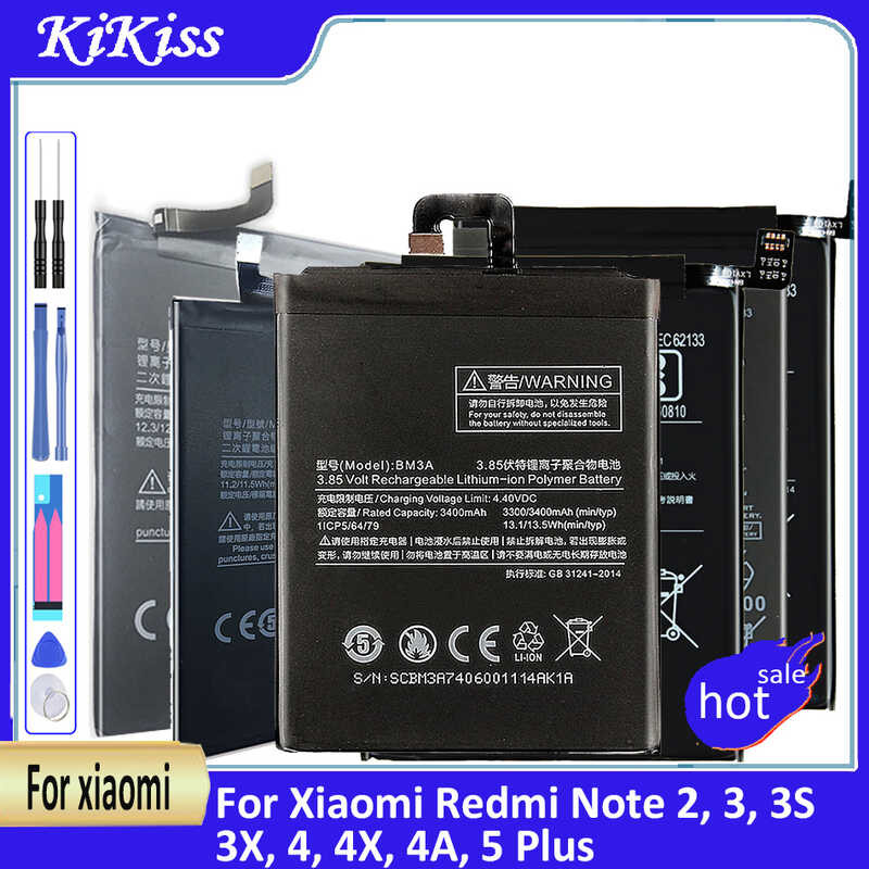 BN40,BN41,BN43,BN44,BM46,BM47,BM48, Xiaomi Redmi หมายเหตุ 2, 3,3S,3X,4,4X,4A,5 Plus,5A,6 Pro,6A,7