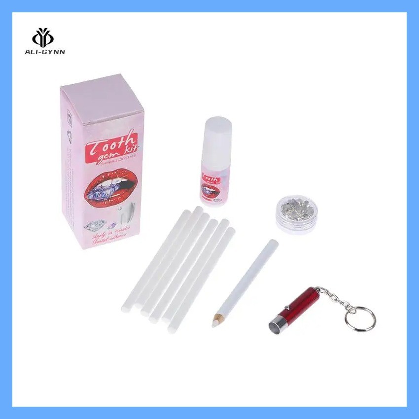 tk Tooth Gem Set White Dental Jewelry Easy To Remove Easy To Install Sturdy Reliable Clear Precious