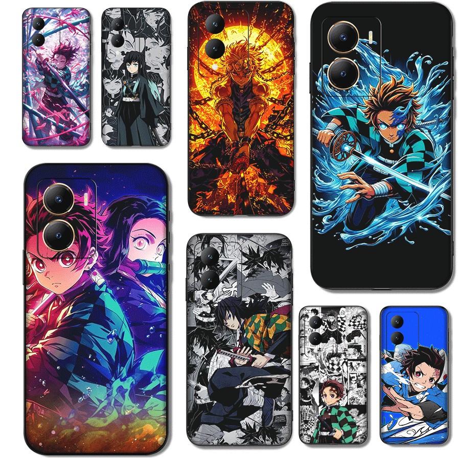 Vivo Y55 Y55s Y69 Y71 Y81 Y81S Y91C Y95 Y93 Y91 ความเข้ากันได้ TPU Soft Shell Case Demon Slayer