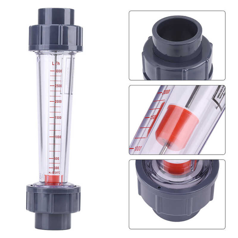 ❤ ท่อพลาสติกชนิด Lzs-25 มิเตอร์น้ำ Rotameter 300-3000L / H