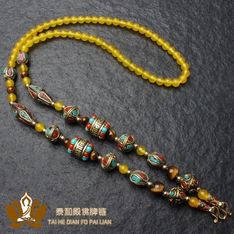 T Thailand Amulet Chain เนปาลสไตล์ Bohemian Heavy Industry Amulet Rope