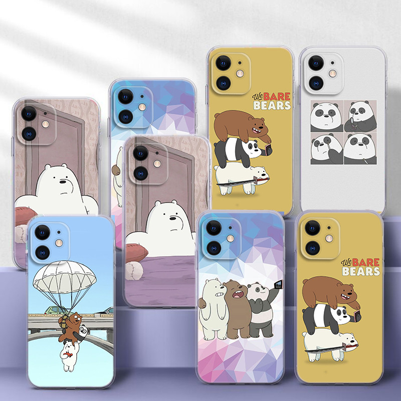 R111 เรา Bare Bears นุ่มสําหรับ Infinix S5 X652 S5 Lite สมาร์ท 4 X653 ร้อน 9 Pro 4C X653C 6 X6511B Z