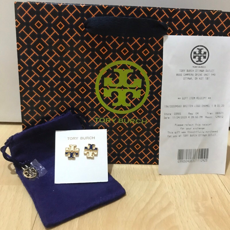 ต่างหู Tory Burch ของแท้ นำเข้าจาก Canada