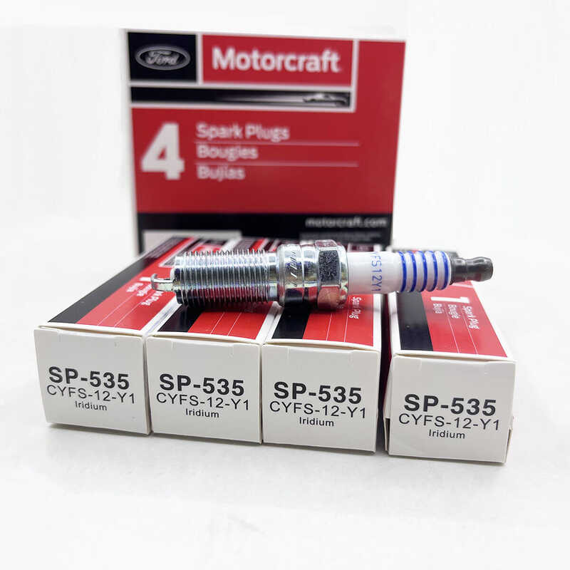 々 4Pcs Sp-535 CYFS 12 Y1 Iridium Spark Plug For Ford C-Max Fusion Coln Z Cyfs12y1 SP 535 Cyfs-12