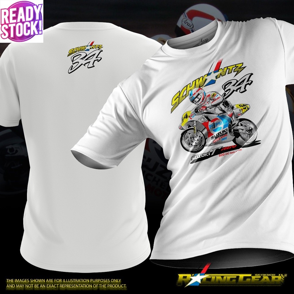 PEPSI SUZUKI RGV2,500 Kevin Schwantz 34 ดีไซน์วินเทจ