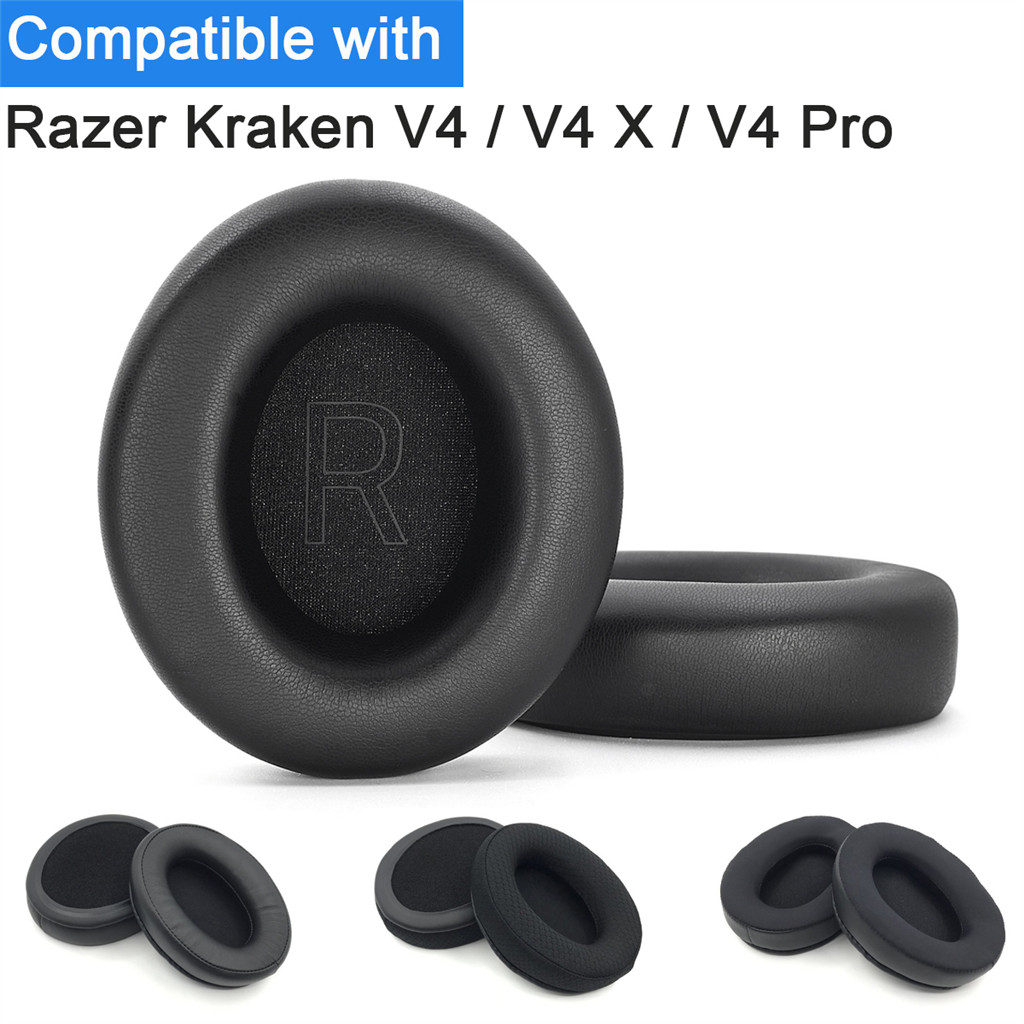 เปลี่ยนแผ่นรองหูฟังสําหรับ Razer Kraken V4 / V4 X / V4 Pro หูฟังแผ่นรองหูฟังเบาะฟองน้ําชุดหูฟัง Earm