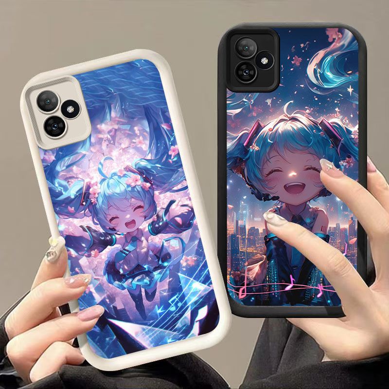 YZ-101 รุ่น Q ของ Hatsune Miku สวยมากสําหรับ Realme Narzo หมายเหตุ C63 C61 C51 6 GT N61 50 NEO6 SE 6